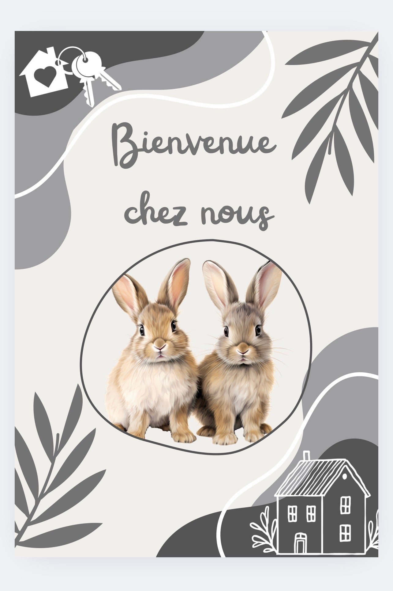 Cadre "Bienvenue chez moi"