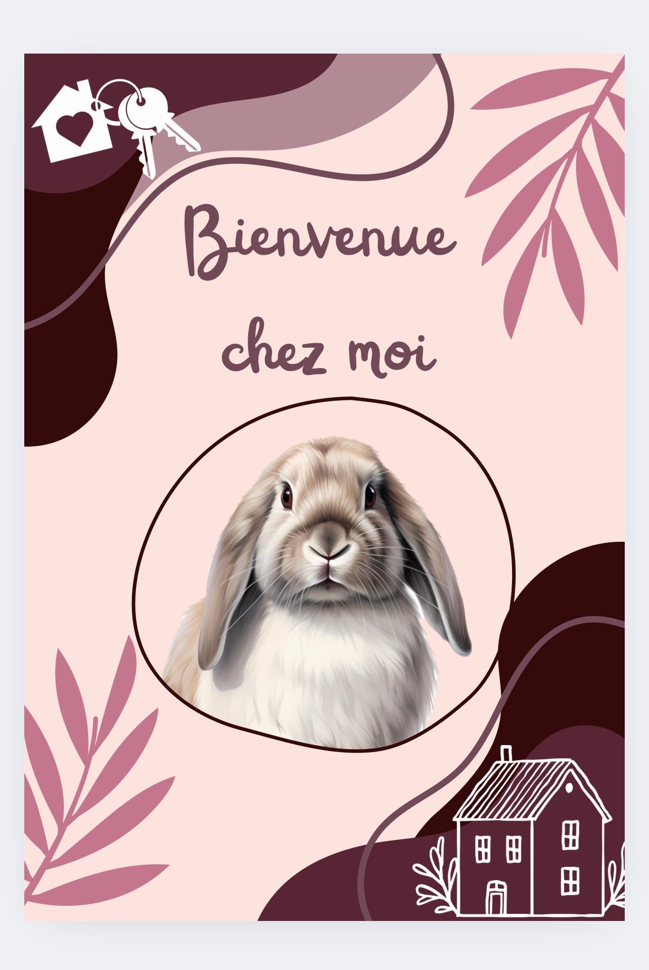 Cadre "Bienvenue chez moi"