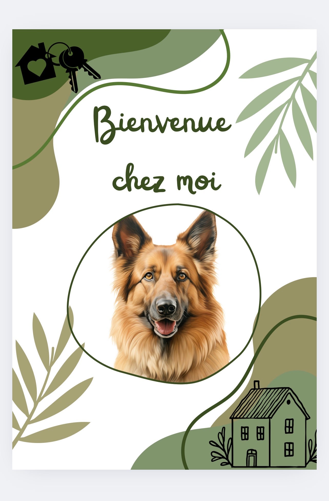 Cadre "Bienvenue chez moi"
